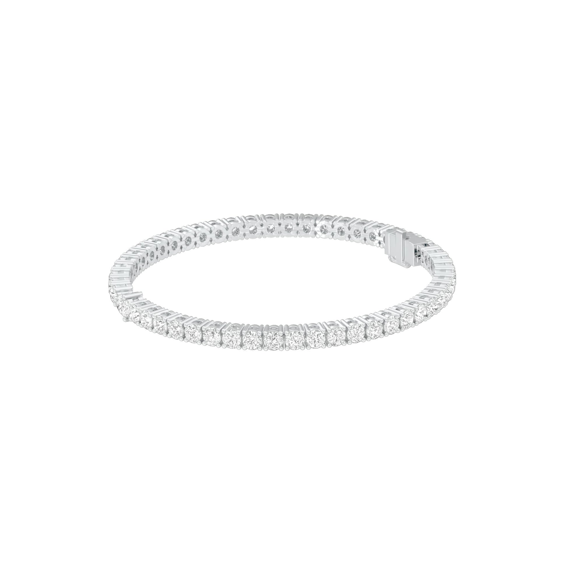 Born to Lead Diamond Tennis Bracelet 18 KT / White Gold