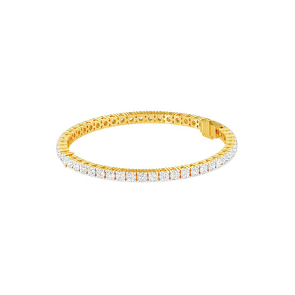 Born to Lead Diamond Tennis Bracelet 18 KT / Yellow Gold