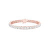 Radiance Boxed Diamond Tennis Bracelet 18 KT / Rose Gold
