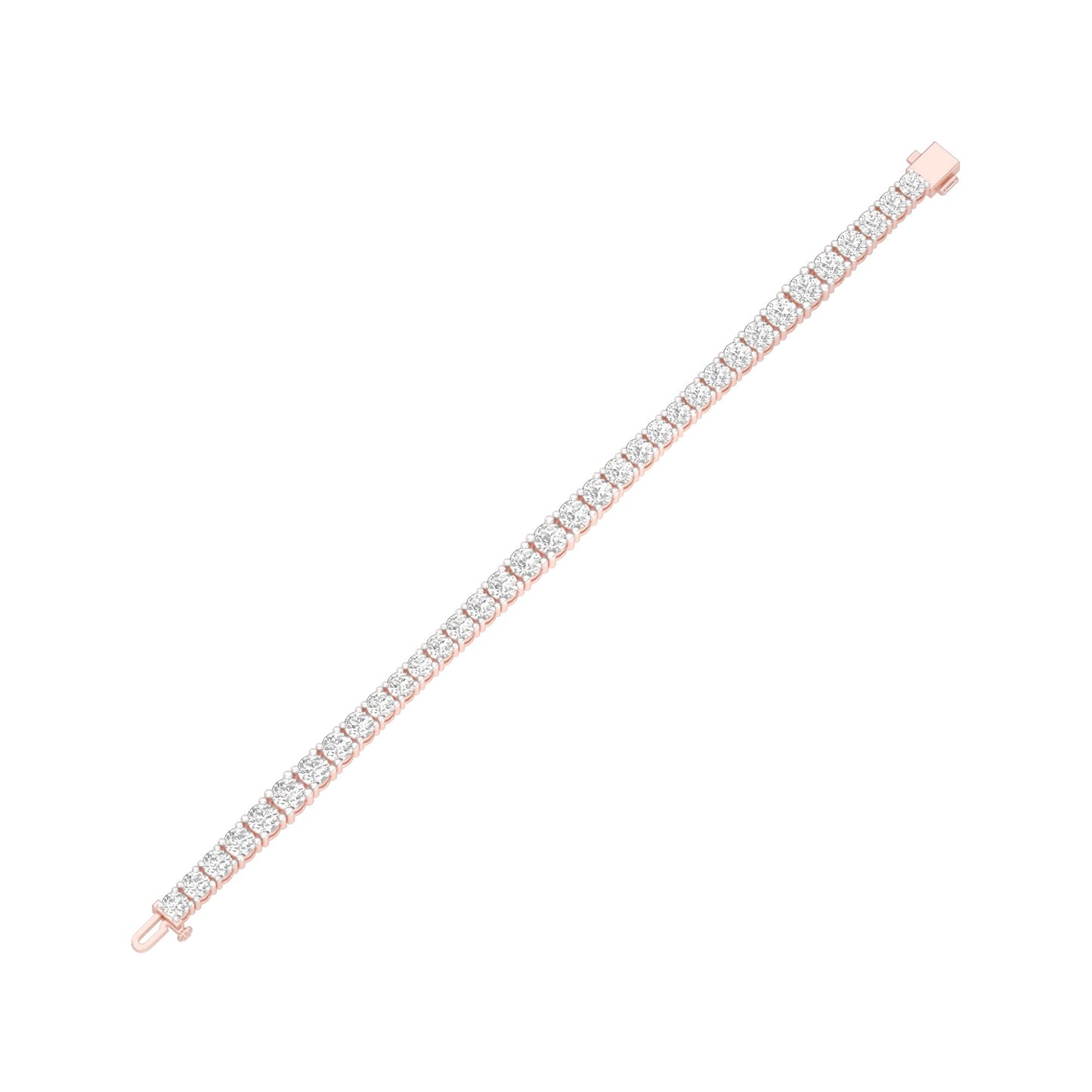 Radiance Boxed Diamond Tennis Bracelet 18 KT / Rose Gold