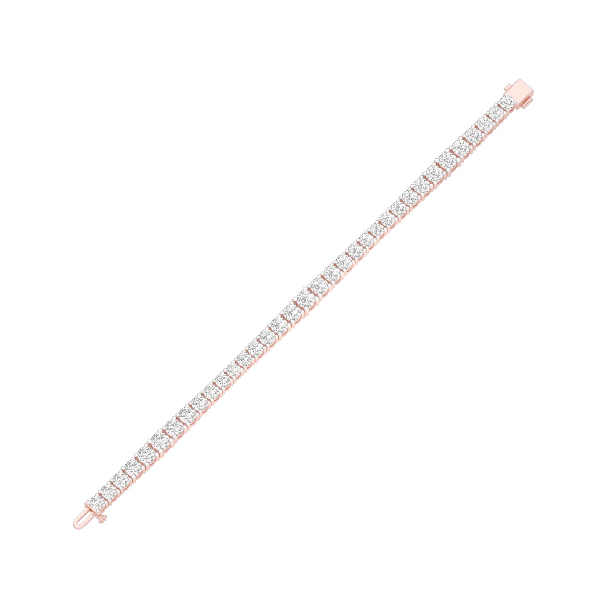 Radiance Boxed Diamond Tennis Bracelet 18 KT / Rose Gold