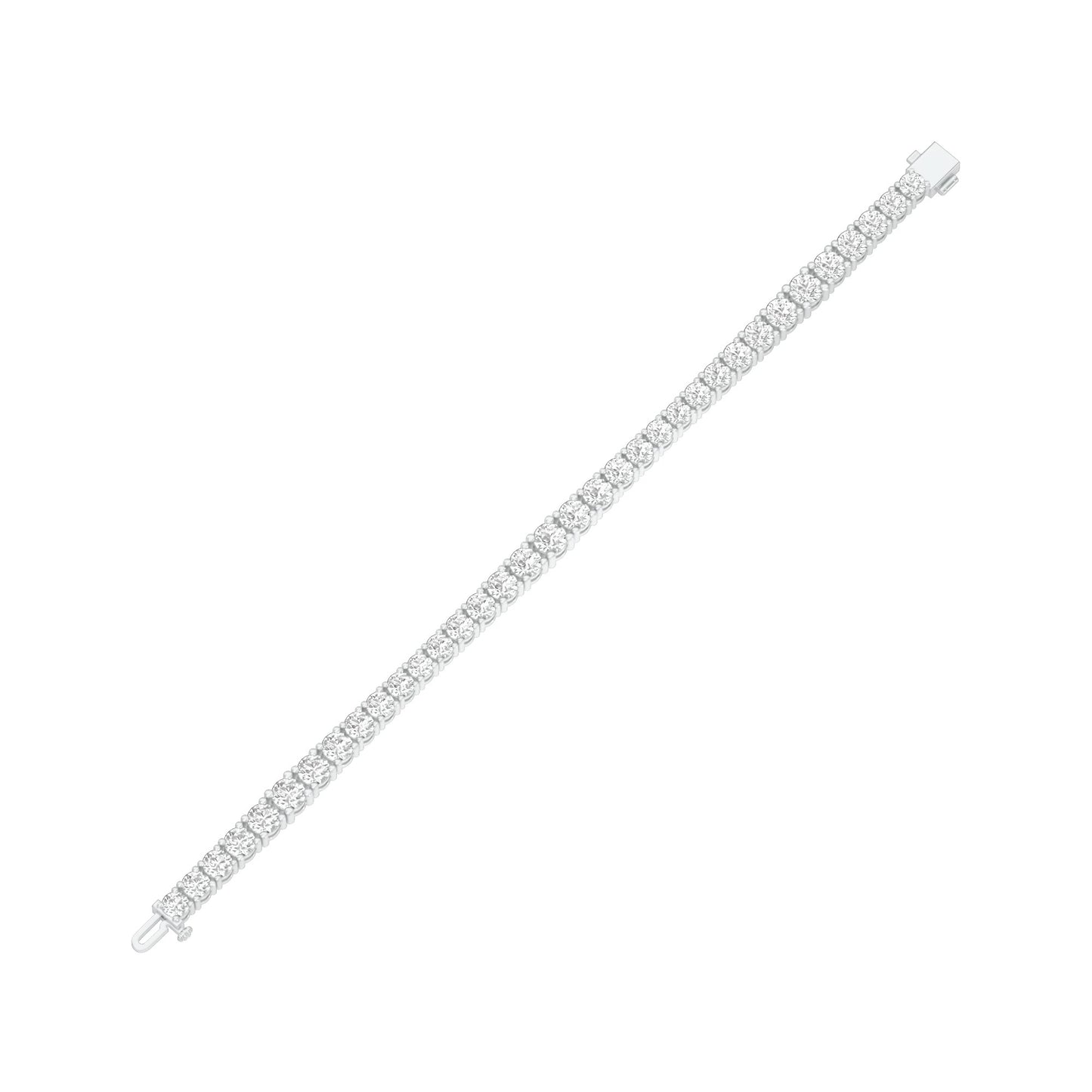 Radiance Boxed Diamond Tennis Bracelet 18 KT / White Gold