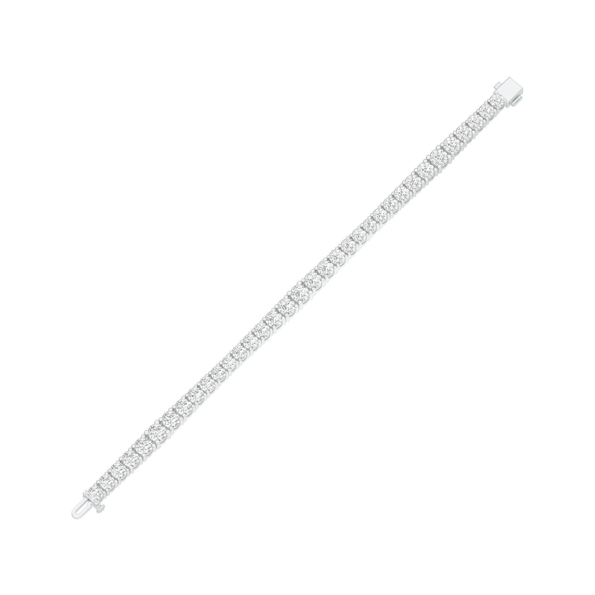 Radiance Boxed Diamond Tennis Bracelet 18 KT / White Gold