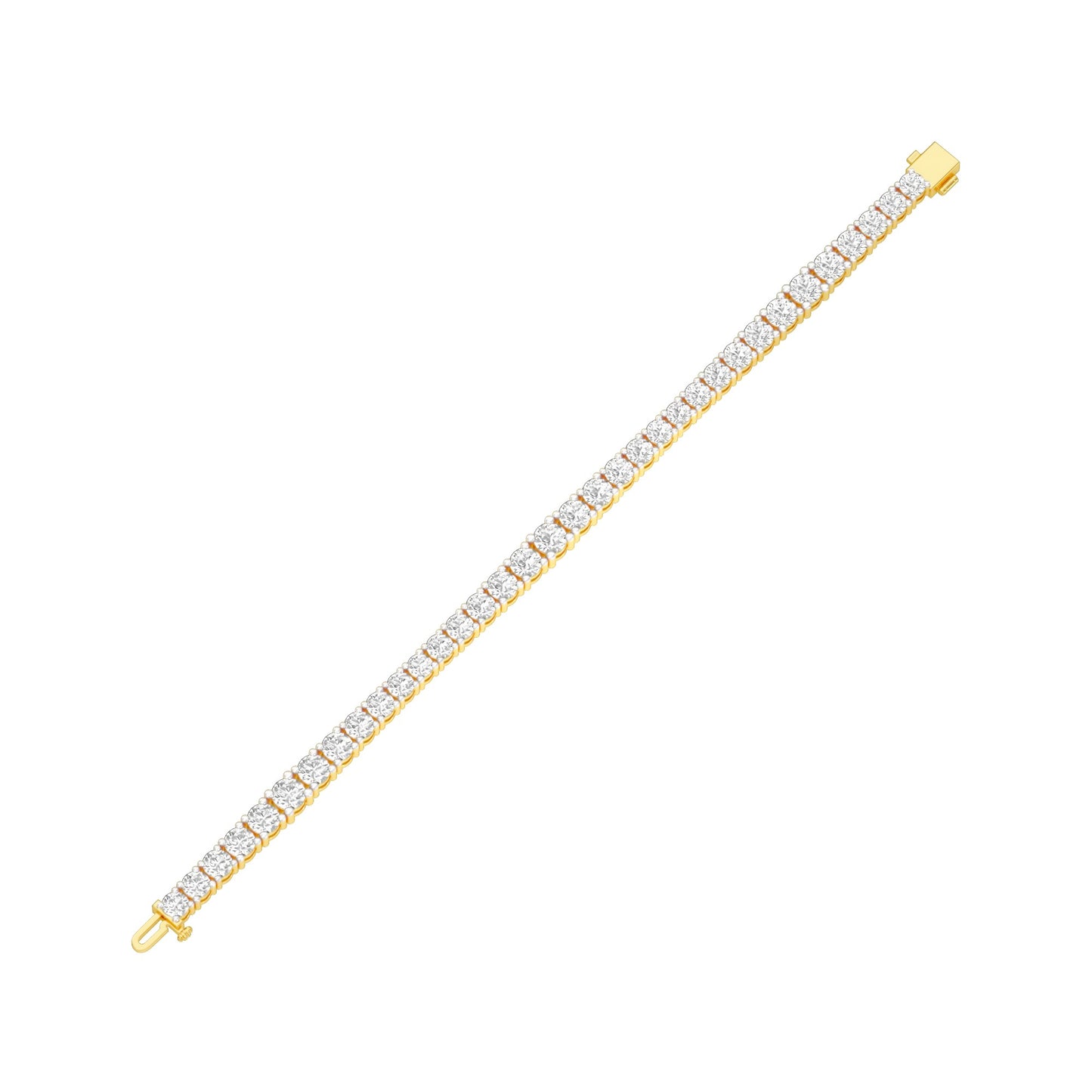 Radiance Boxed Diamond Tennis Bracelet 18 KT / Yellow Gold