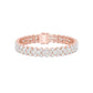 Ruffle Royale Diamond Tennis Bracelet 18 KT / Rose Gold