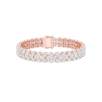 Ruffle Royale Diamond Tennis Bracelet 18 KT / Rose Gold