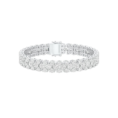 Ruffle Royale Diamond Tennis Bracelet 18 KT / White Gold
