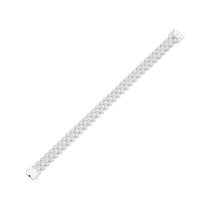 Ruffle Royale Diamond Tennis Bracelet 18 KT / White Gold