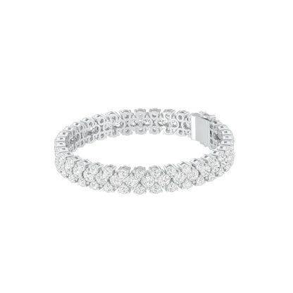Ruffle Royale Diamond Tennis Bracelet 18 KT / White Gold