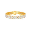 Ruffle Royale Diamond Tennis Bracelet 18 KT / Yellow Gold