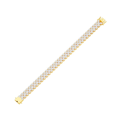 Ruffle Royale Diamond Tennis Bracelet 18 KT / Yellow Gold