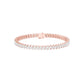 The Marquise Line Diamond Tennis Bracelet 18 KT / Rose Gold