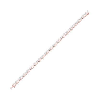 The Marquise Line Diamond Tennis Bracelet 18 KT / Rose Gold