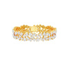 Cluster Couture Diamond Tennis Bracelet 18 KT / Yellow Gold