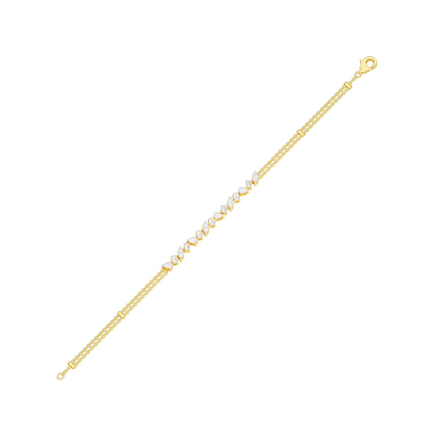 She Holds Multitudes Diamond Chain Bracelet 18 KT / Yellow Gold