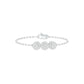 Satin Loop Diamond Chain Bracelet 18 KT / White Gold