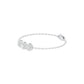Satin Loop Diamond Chain Bracelet 18 KT / White Gold