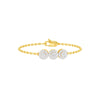 Satin Loop Diamond Chain Bracelet 18 KT / Yellow Gold