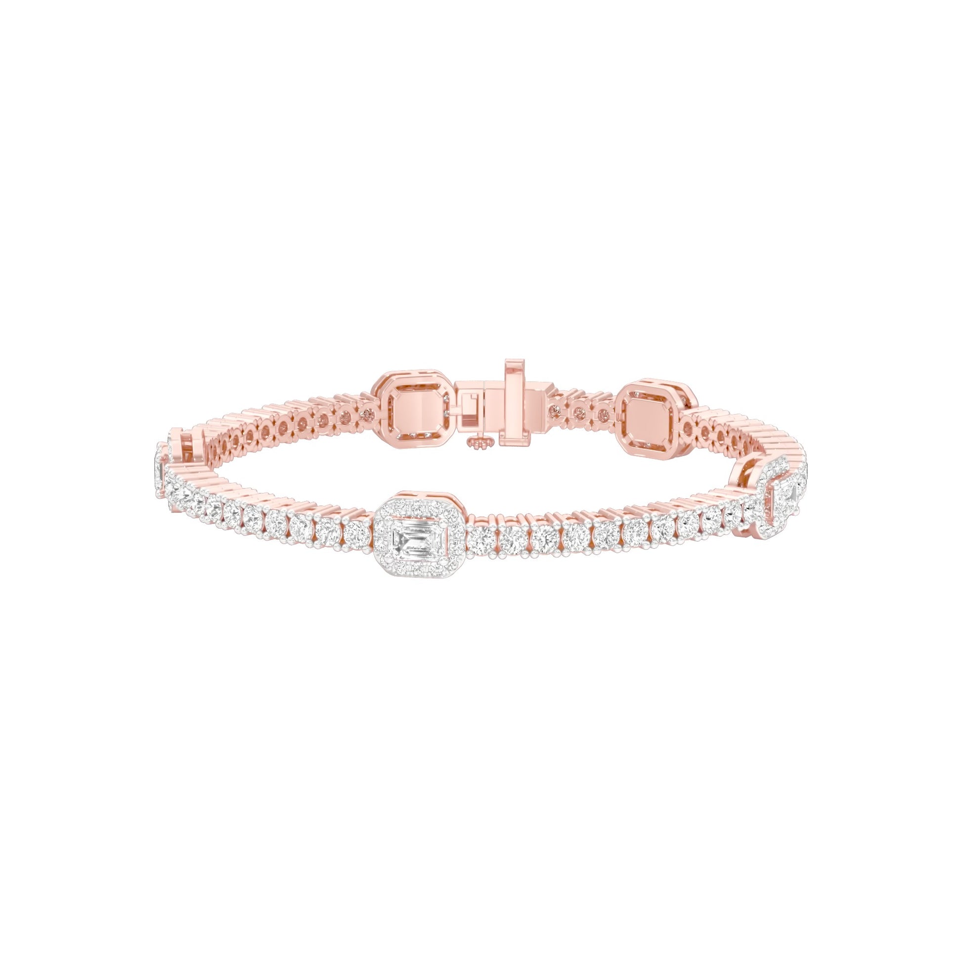 Majestic Melt Diamond Tennis Bracelet 18 KT / Rose Gold