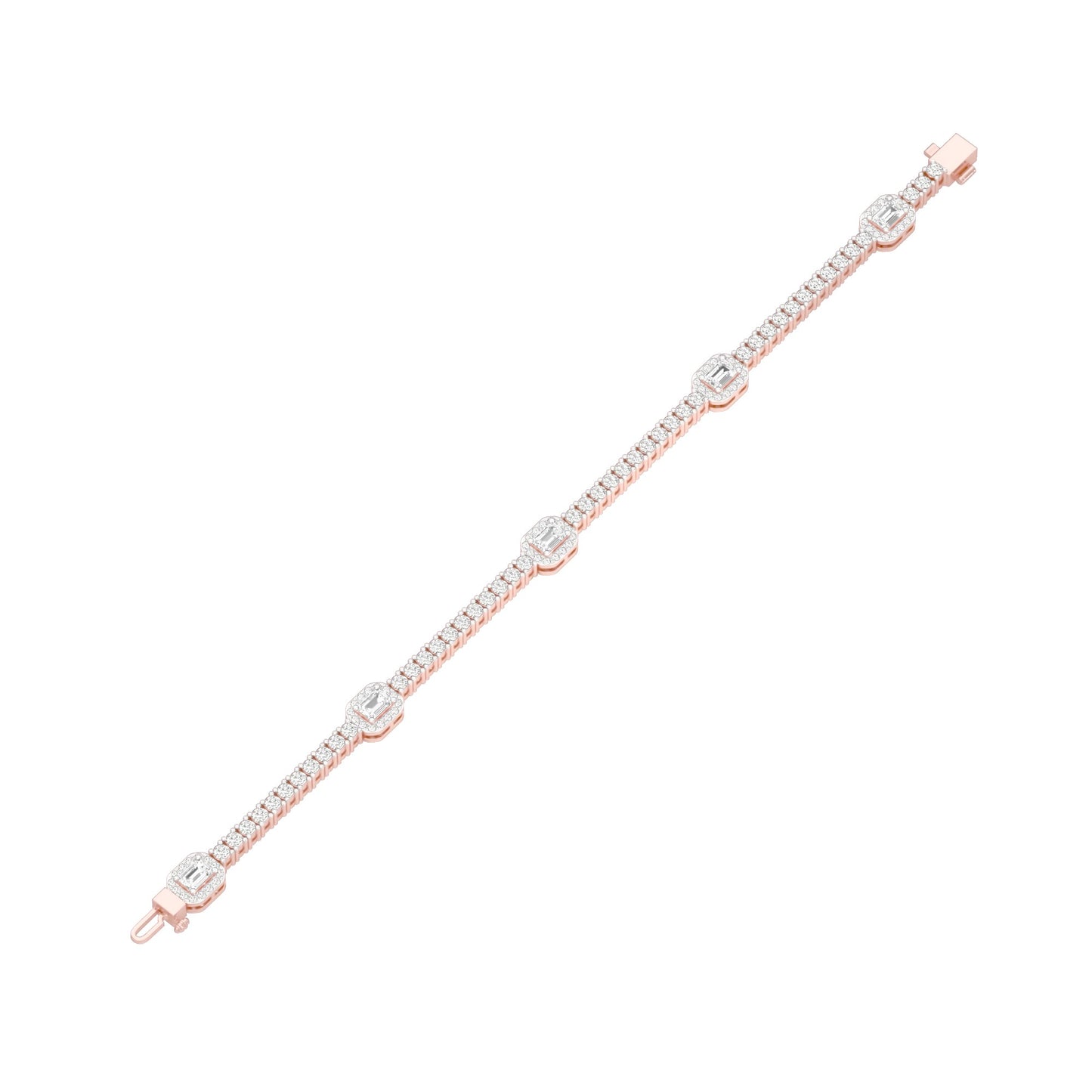 Majestic Melt Diamond Tennis Bracelet 18 KT / Rose Gold