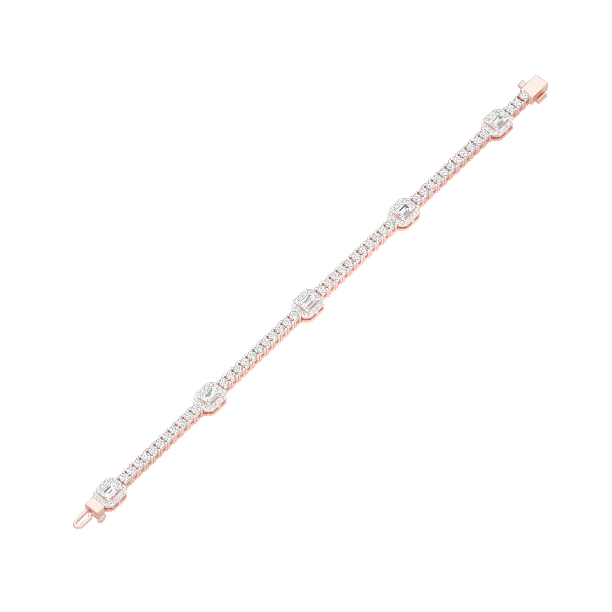 Majestic Melt Diamond Tennis Bracelet 18 KT / Rose Gold