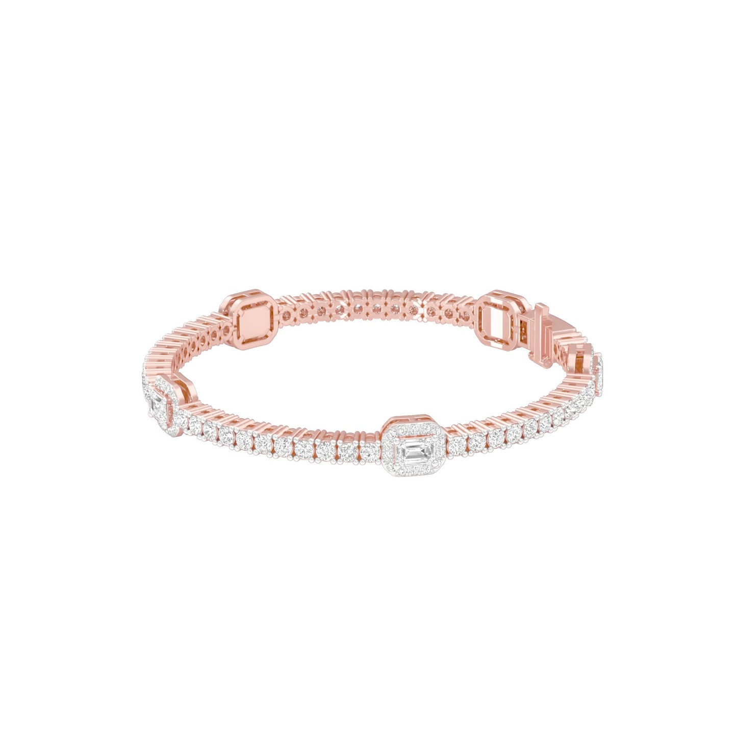 Majestic Melt Diamond Tennis Bracelet 18 KT / Rose Gold