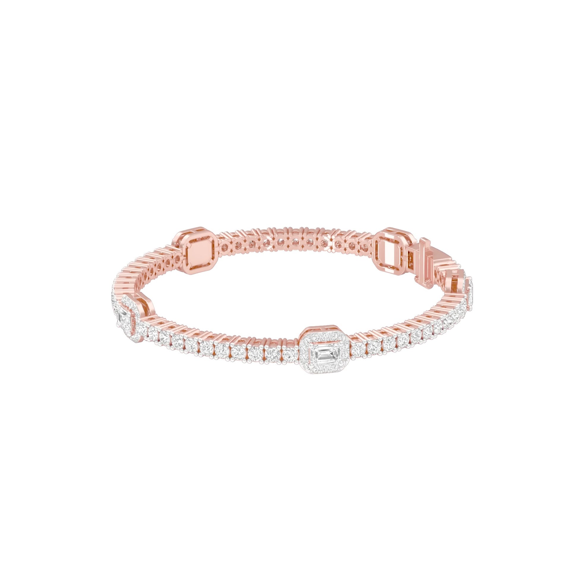 Majestic Melt Diamond Tennis Bracelet 18 KT / Rose Gold