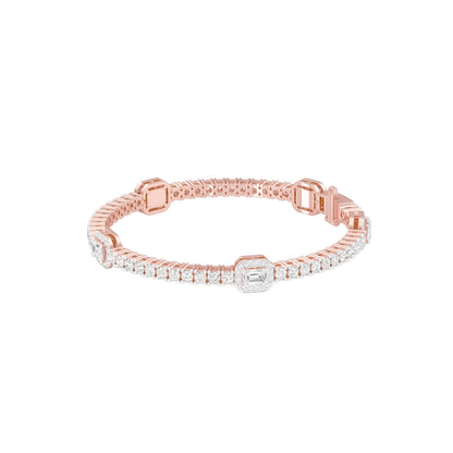 Majestic Melt Diamond Tennis Bracelet 18 KT / Rose Gold