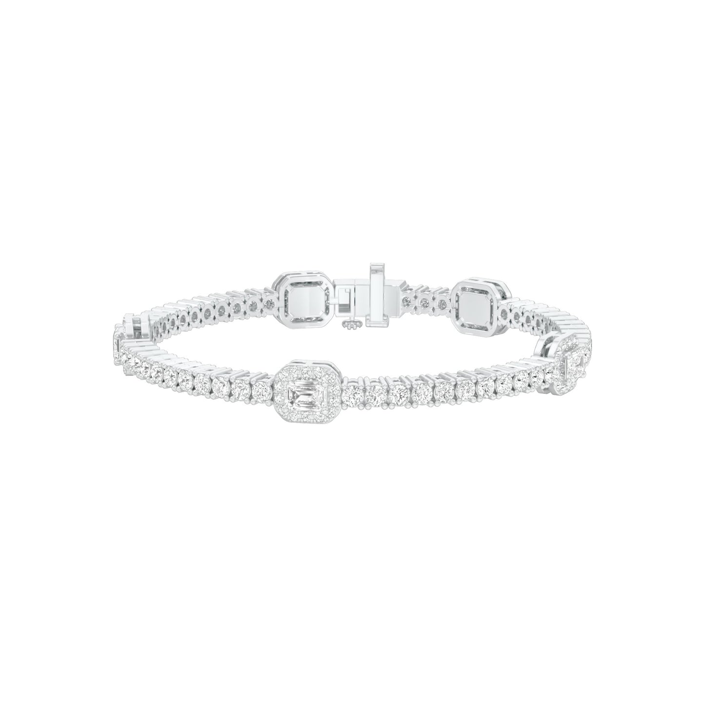 Majestic Melt Diamond Tennis Bracelet 18 KT / White Gold