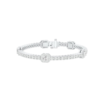 Majestic Melt Diamond Tennis Bracelet 18 KT / White Gold