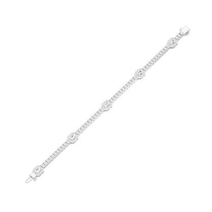 Majestic Melt Diamond Tennis Bracelet 18 KT / White Gold