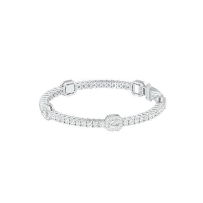 Majestic Melt Diamond Tennis Bracelet 18 KT / White Gold
