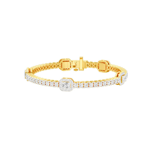 Majestic Melt Diamond Tennis Bracelet 18 KT / Yellow Gold