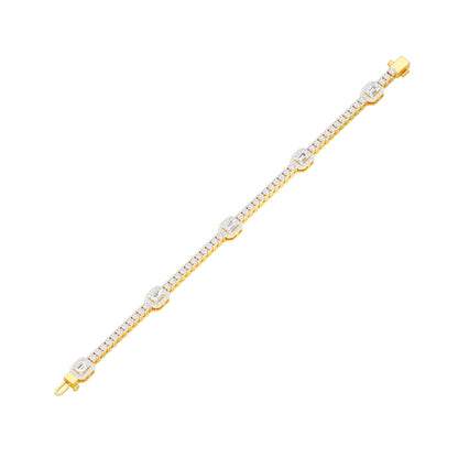 Majestic Melt Diamond Tennis Bracelet 18 KT / Yellow Gold