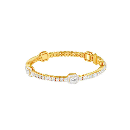 Majestic Melt Diamond Tennis Bracelet 18 KT / Yellow Gold