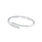 The Sparkle Spill Diamond Kada Bracelet 18 KT / White Gold