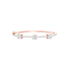 Fusion Glow Diamond Kada Bracelet 18 KT / Rose Gold