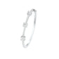 Fusion Glow Diamond Kada Bracelet 18 KT / White Gold