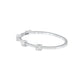 Fusion Glow Diamond Kada Bracelet 18 KT / White Gold
