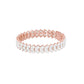 The Cluster Edit Diamond Tennis Bracelet 18 KT / Rose Gold