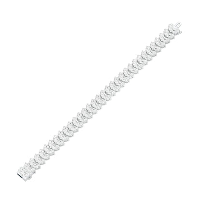 The Cluster Edit Diamond Tennis Bracelet 18 KT / White Gold