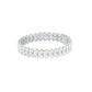 The Cluster Edit Diamond Tennis Bracelet 18 KT / White Gold