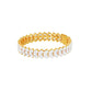The Cluster Edit Diamond Tennis Bracelet 18 KT / Yellow Gold