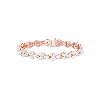 Rhythmic Perfection Diamond Tennis Bracelet 18 KT / Rose Gold