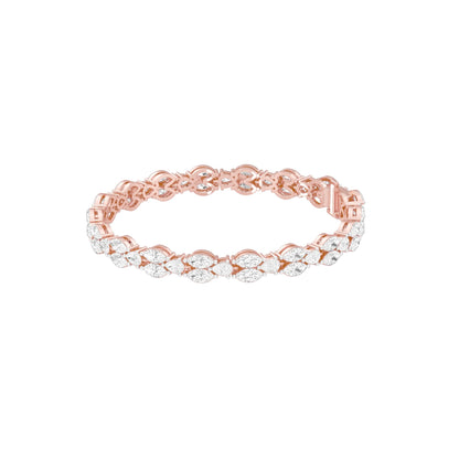 Rhythmic Perfection Diamond Tennis Bracelet 18 KT / Rose Gold