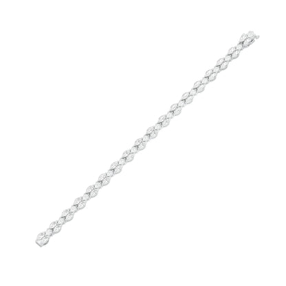 Rhythmic Perfection Diamond Tennis Bracelet 18 KT / White Gold