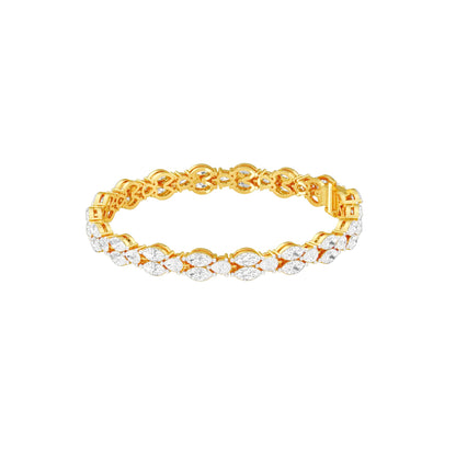 Rhythmic Perfection Diamond Tennis Bracelet 18 KT / Yellow Gold