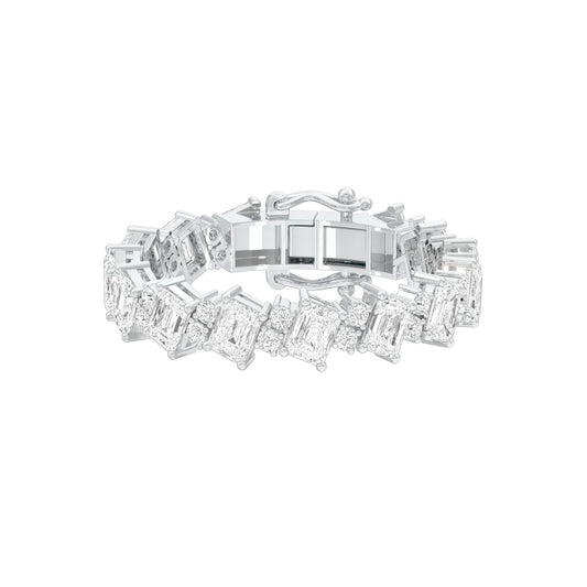 Crystal Crush Diamond Tennis Bracelet 18 KT / White Gold