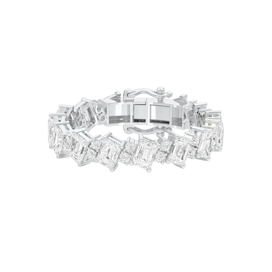 Crystal Crush Diamond Tennis Bracelet 18 KT / White Gold