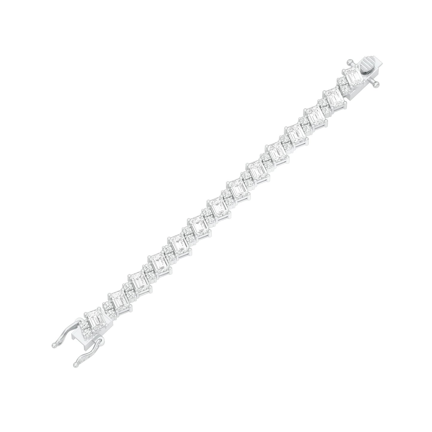 Crystal Crush Diamond Tennis Bracelet 18 KT / White Gold